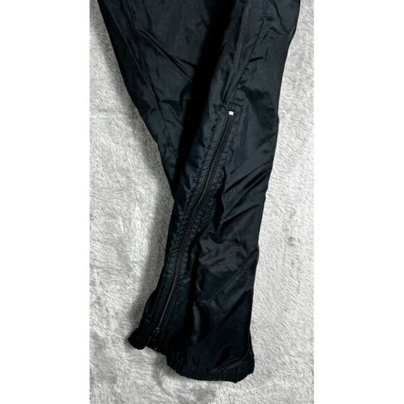 Vintage Nike Black Windbreaker Pants Straight-Leg Nylon Track Pants Embroidered - Picture 6 of 12